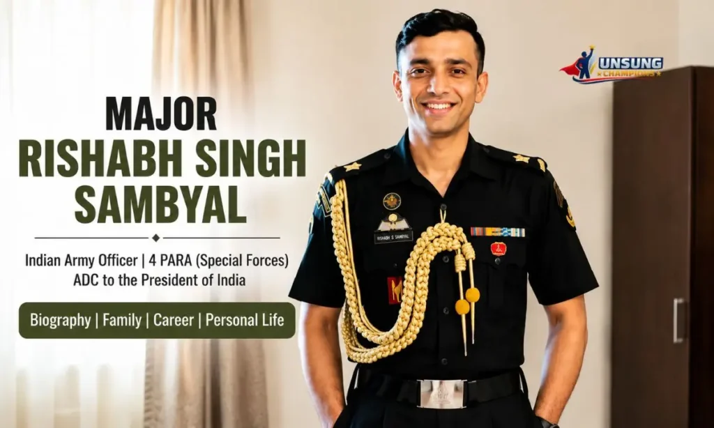 major rishabh singh sambyal wife